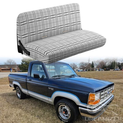 For 1983-1992 Ford Ranger Full Size Truck Saddle Blanket Bench Seat Cover Grey - Image 1 of 4