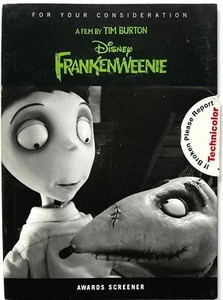 TIM BURTONS "FRANKENWEENIE" WALT DISNEY "FOR YOUR CONSIDERATION" AWARDS SCREENER - Imagen 1 de 3