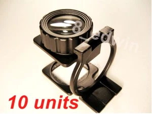 10 Units Professional 10x Mag  Heavy Steel Linen Testers - Great value !! - Imagen 1 de 9