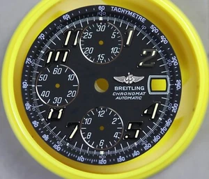 BREITLING Dial Black Chronograph + Bezel NEW 29.75mm - Picture 1 of 2