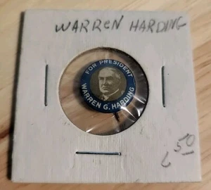 1920 Warren G Harding For President 5/8" Zelluloid Bild Pinback - Bild 1 von 3
