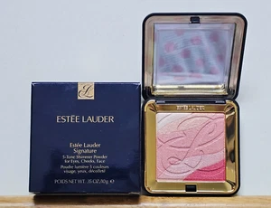 Estee Lauder 01 PINK SHIMMER 5 Tone Shimmer Powder Eyes Cheeks Face (0.35 oz.) - Picture 1 of 7