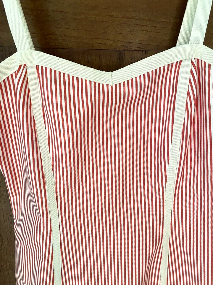 L K Bennet платье - конфеты булавка полоски - Великобритании 8 / Евро 34 - идеальный - Изображение 1 из 4