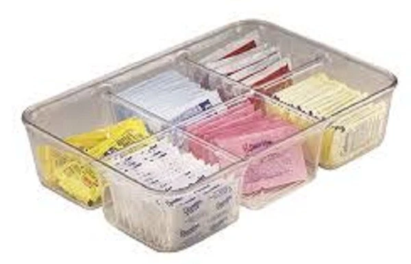 Interdesign LINUS PACK PLACE MULTI 16.5x24.5x6cm 6-Sections, Transparent - Image 1 of 1