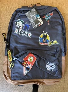 DC COMICS SUPERHERO BACKPACK BATMAN SUPERMAN DETECTIVE COMICS PALADONE - Picture 1 of 9
