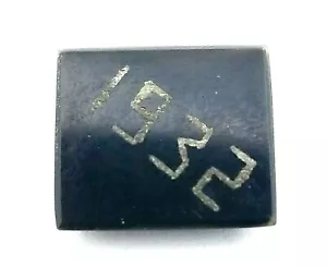 Antique Deco Rectangle Shaped Black Onyx Stone Dated 1932 #S314 - Picture 1 of 4