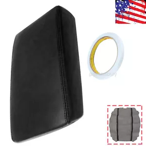 Leather Center Armrest Cover Black For 2009 2010 2011 2012 2013 2014 Acura TSX - Picture 1 of 6