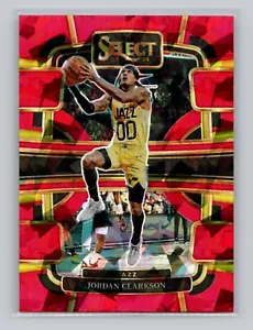 2023-24 Select Basketball Jordan Clarkson Concourse Red Cracked Ice Utah Jazz - Picture 1 of 2