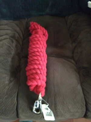 Cuerda de plomo Jack's nueva de algodón rojo con pestillo plateado Foto 1 de 3