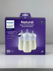 Philips Avent Natural Baby Bottle with Natural Response Nipple, Clear Brand NEW - Picture 1 of 4