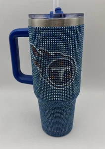 Tennessee Titans NFL Rhinestone Bling Colossal Tumbler 40 Oz - Picture 1 of 7