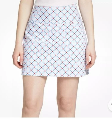 Lady Hagen Women’s 17” Tummy Control Skort In Star Multi Plaid Size L - Image 1 of 4