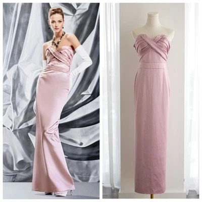 Vestido Christian Dior de John Galliano Pre-Otoño 2008 Rosa Lavanda Seda Foto 1 de 4