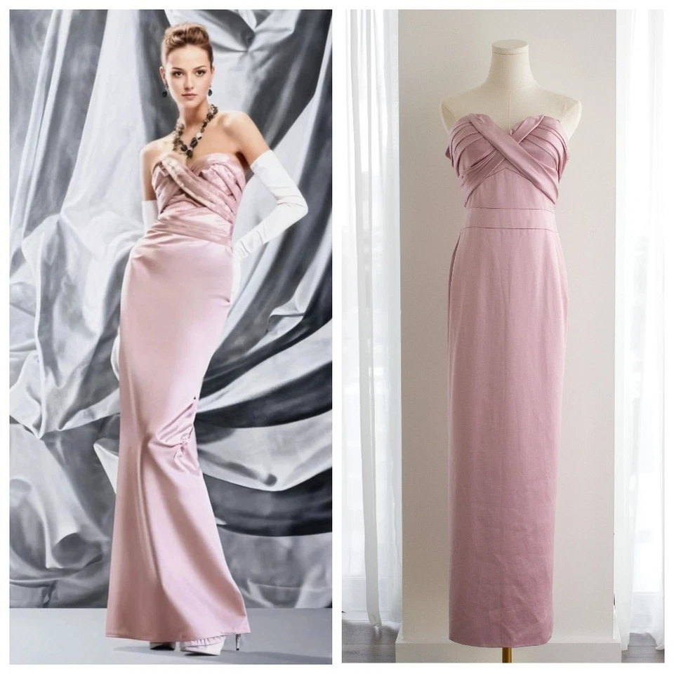 Vestido Christian Dior de John Galliano Pre-Otoño 2008 Rosa Lavanda Seda Foto 1 de 4