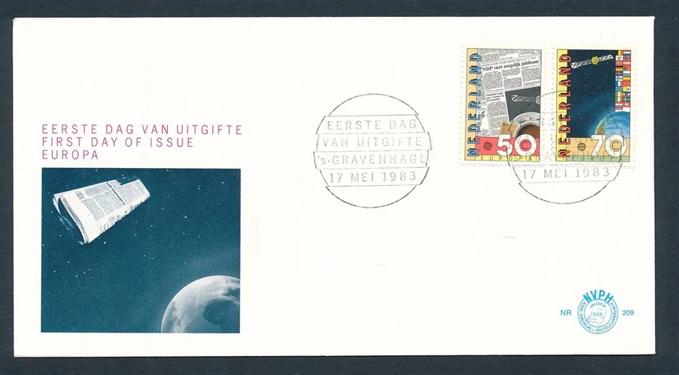 D466493 Netherlands FDC Europa CEPT 1983 Inventions - Image 1 of 1