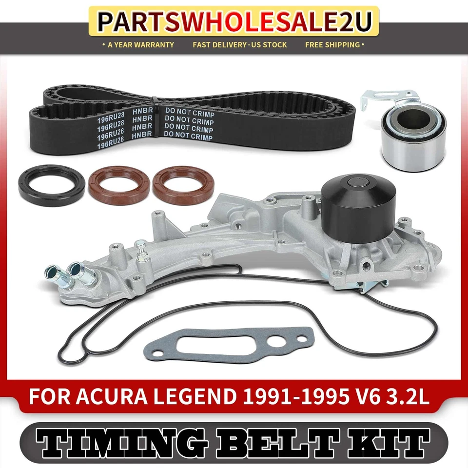 Nuevo kit de correa de distribución y bomba de agua 6 piezas con junta para Acura Legend 1991-1995 3,2 L Foto 1 de 4