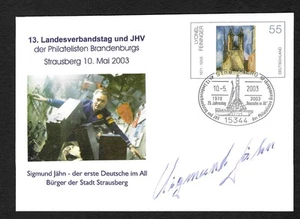 Bund 2003: Sigmund Jähn, erster Deutscher im All, Original Unterschrift - Bild 1 von 1