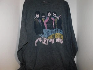 The Beatles Get Back Don’t Let Me Down Herren Tshirt 2XL Grau Langarm - Bild 1 von 3