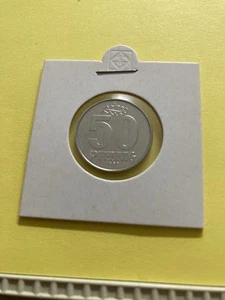 DDR Kursmünze 50 Pfennig 1990 A stempelglanz, siehe Originalfotos - Bild 1 von 2