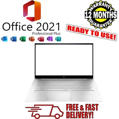 HP ENVY 17 i7 17.3" Inch WIN10 Microsoft Office 16GB RAM 1.25TB SSD VAT Laptop - Image 1 of 4