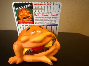 Vintage 1991 PENN-PLAX Belly Buster Gang Bugsy Burger Dog Chew Toy Cheeseburger - Picture 1 of 5