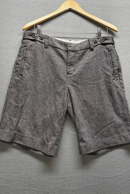 Винтажные шорты Gap Bermuda Houndstooth черно-белые размер 12 моющаяся шерстяная смесь - Изображение 1 из 4