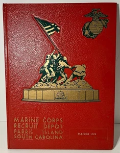 Marine Corps Recruit Depot Parris Island Yearbook 1982 Platoon 1024 - Picture 1 of 4