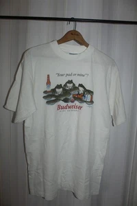 VINTAGE 1995 BUDWEISER YOUR PAD OR MINE FROG T SHIRT LARGE - Picture 1 of 3