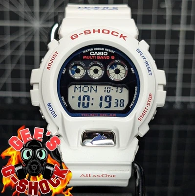 Casio G-Shock GW-6900 White Blue Red Tricolor ICERC Solar Multiband Limited 2017 - Image 1 of 4