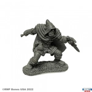 ROGAN, HALF-ORC THIEF Reaper Minis Bones USA: Reaper Legends REM30085 D&D - Picture 1 of 3