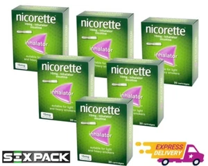 Nicorette 15mg Inhalator 20 Cartridges - 6 Pack-  Expiry June 2026 - Picture 1 of 1