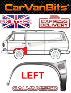 PARA VW TRANSPORTER T3 79-92 ARCO DE RUEDA DELANTERO PANEL DE REPARACIÓN ALA IZQUIERDA GALVANIZADO - Imagen 1 de 5