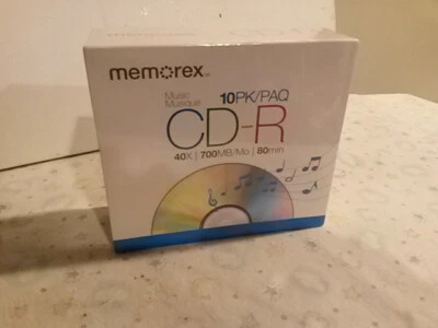 Memorex 10 pack CD-R 700 MB 40x 80 minutes NOS sealed - Image 1 of 4