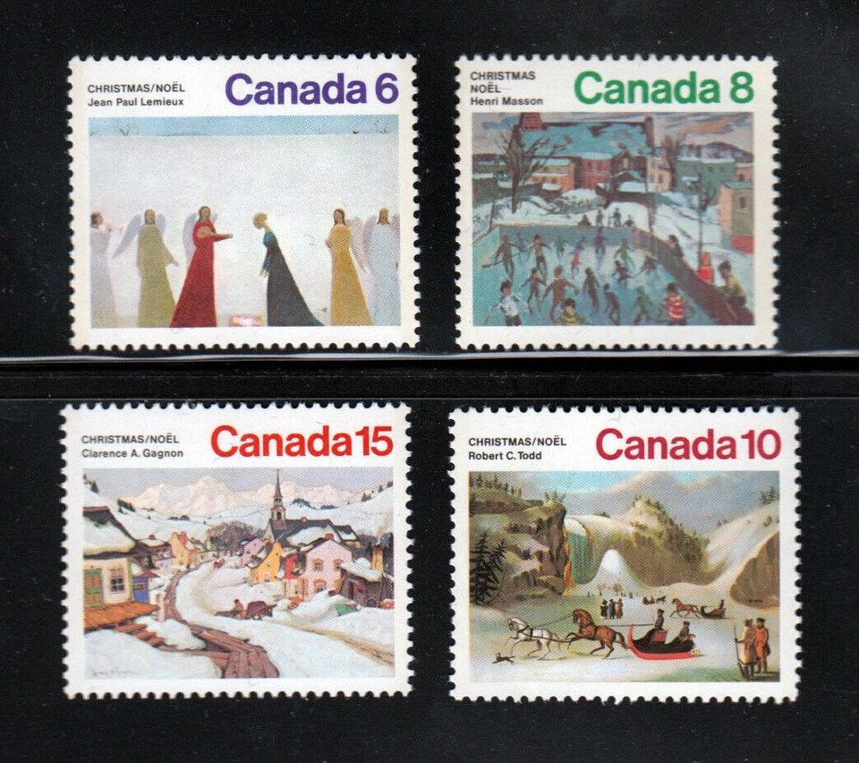 Belén de Navidad, Laurentian Village ** Canadá 1974 #650-653 MNH Juego de 4 Foto 1 de 1