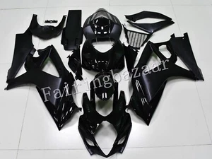 Fit for 2007 2008 GSXR1000 Gloss Matte Black ABS Plastic Injection Fairing Kit - Imagen 1 de 7