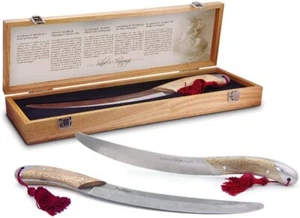 Sciabola Pulltex lama in acciaio e inserti in legno cofanetto Sabre à Champagne - Foto 1 di 1