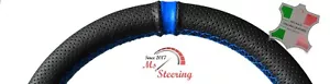 PASST RELIANT ROBIN MK 3 PERF LEDER LENKRADABDECKUNG KÖNIGSBLAU 2 ST + ROYAL - Bild 1 von 5
