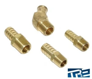 Accesorios de latón de rendimiento Treadstone NPT a púa para drenaje de aceite y línea de flotación - Imagen 1 de 1