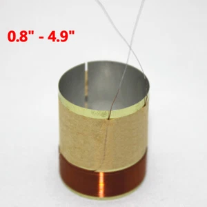 0.8" to 4.9" Speaker Voice Coils 2 Layer 8 Ohm ASV Aluminum Woofer Repair Parts - Afbeelding 1 van 5