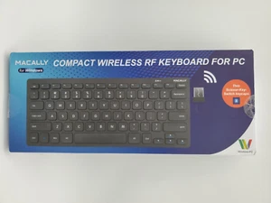 Macally Compact Wireless RF Keyboard for Windows PC NEW Factory Sealed QWERTY - Picture 1 of 5