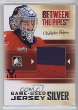 2010 ITG Between the Pipes Silver Jersey Vault Violet 1/1 Christopher Gibson 2r8