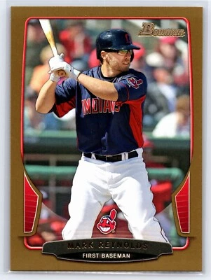 2013 Bowman - #112 Mark Reynolds Gold Cleveland Indians  - Image 1 of 2