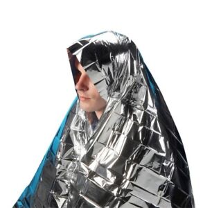 Emergency Foil Blanket 130cm x 210cm 1 Blanket Survival Thermal Rescue First Aid