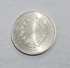 FRANCE - 50 FRANCS Silver 1976-1977 UNC - Picture 1 of 4