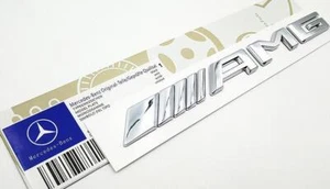 Top quality AMG Emblem Trunk Chrome 3D Rear Badge for Mercedes C E S Logo 2017+ - Picture 1 of 4