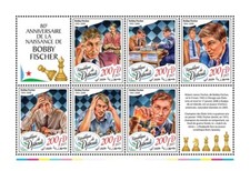 Chess Bobby Fischer Boris Spassky MNH Stamps 2022 Djibouti S/S