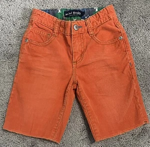 Boys Mini Boden Lightweight Corduroy Shorts, ORANGE, 100% Cotton, Size 5 Y - Picture 1 of 5