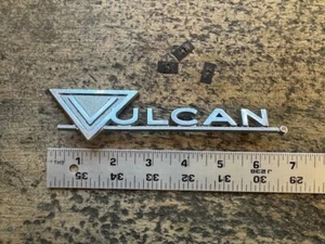 Vintage Original VULCAN Toolbox Tool Box Chest Logo Badge Tag - Picture 1 of 2