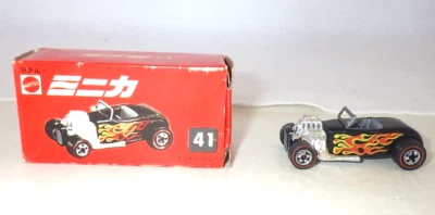 Mattel Kaminari Jeep Mini Car 1975 Auto Made in Hong Kong Confezione Made in ... - Immagine 1 di 4