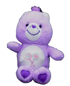 Care Bears Share Bär Stofftier Plüschtier 2003 lila Lutscher 8 Zoll Nanco   - Bild 1 von 5